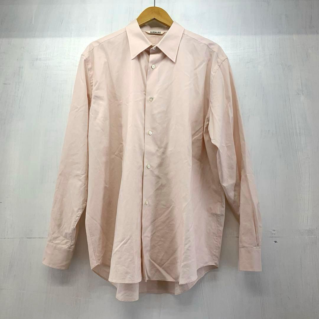 67◆CO/AURALEE WASHED FINX TWILL SHIRT サイズ:5 111203_画像1