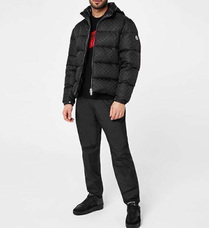 22AW モンクレール モノグラム ダウン ジャケット ブラック 国内正規品 MONCLER #A4_画像3