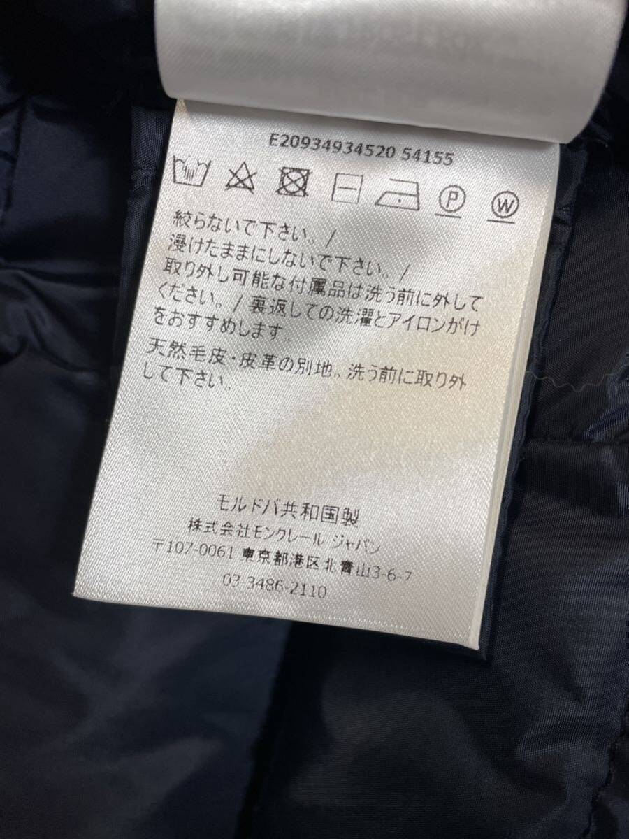 モンクレール フォックスファー ナイロン ダウン コート　ネイビー　レディース　 国内正規品　MONCLER　#B3_画像5