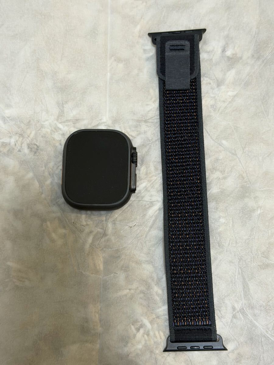 Apple Watch Ultra 2 GPS＋Cellularモデル 49mm ブラックチタニウムケースとブラックオーシャンバンド MX4P3J/A Ultra2_画像2