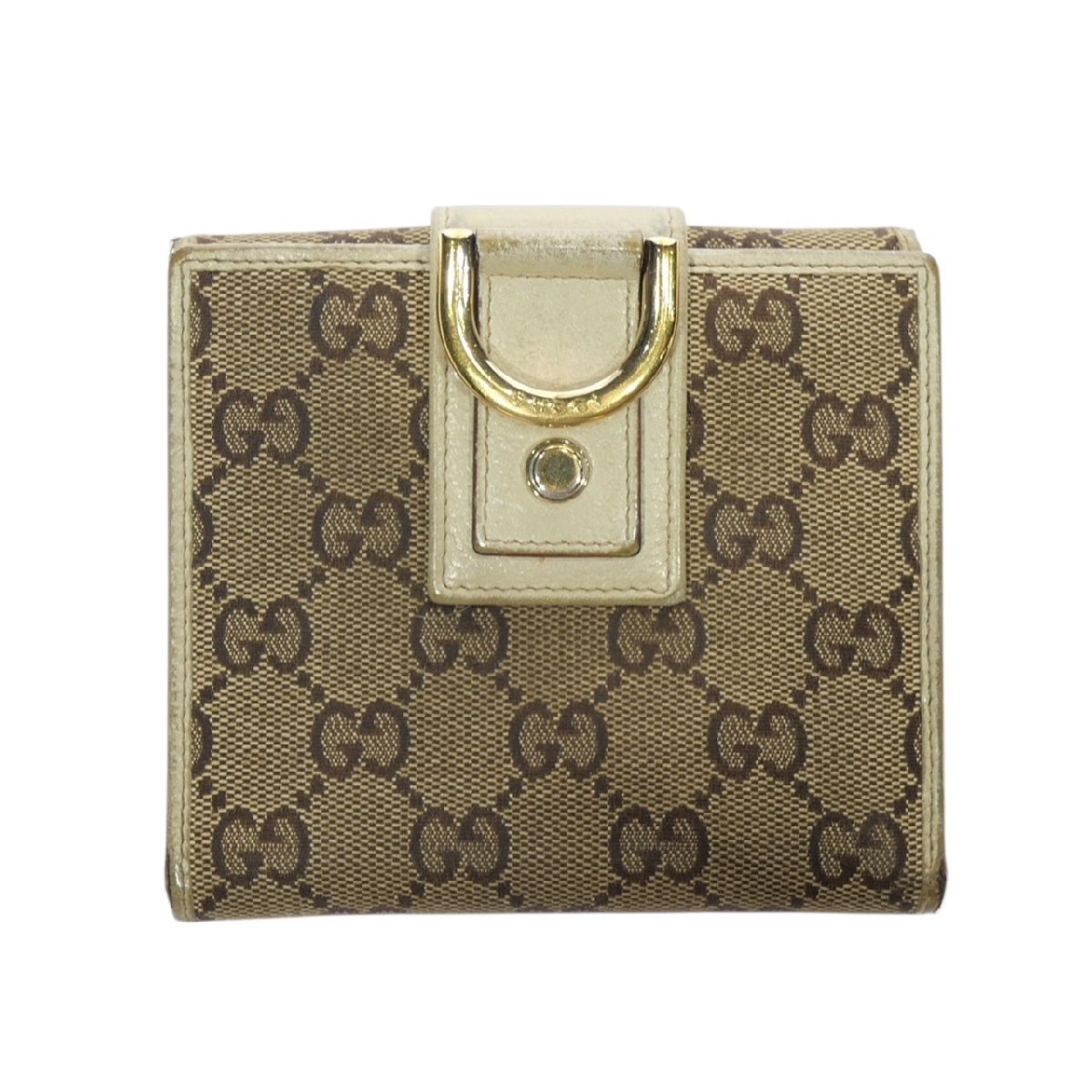 1円スタート 財布 まとめ3点セット PRADA プラダ GUCCI グッチ 等 二つ折り 三つ折り 長財布 三角ロゴプレート GG柄 レザー キャンバス_画像5