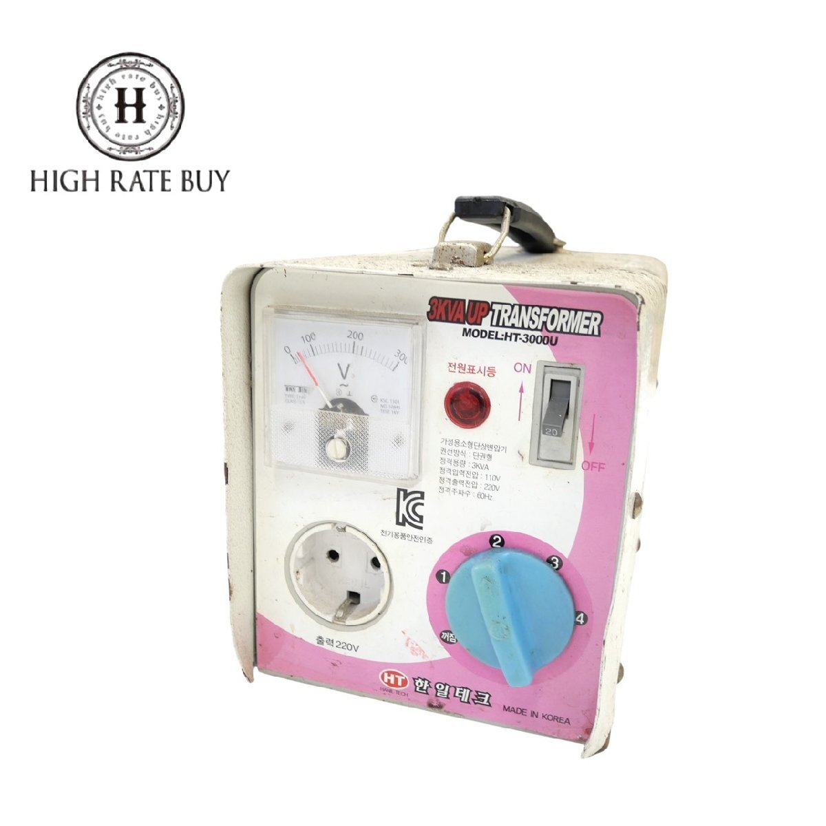 1 иен старт день . Tec рукоятка il tech трансформатор 3KVA UP TRANSFORMER силовой трансформатор HT-3000U Корея производства электронное оборудование инструмент DIY электризация подтверждено 