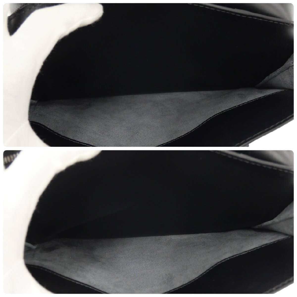 1 иен старт LOUIS VUITTON Louis Vuitton ponnfM52052 MI1025e Pinot wa-ru ручная сумочка серебряный металлические принадлежности ручная сумка черный женский 