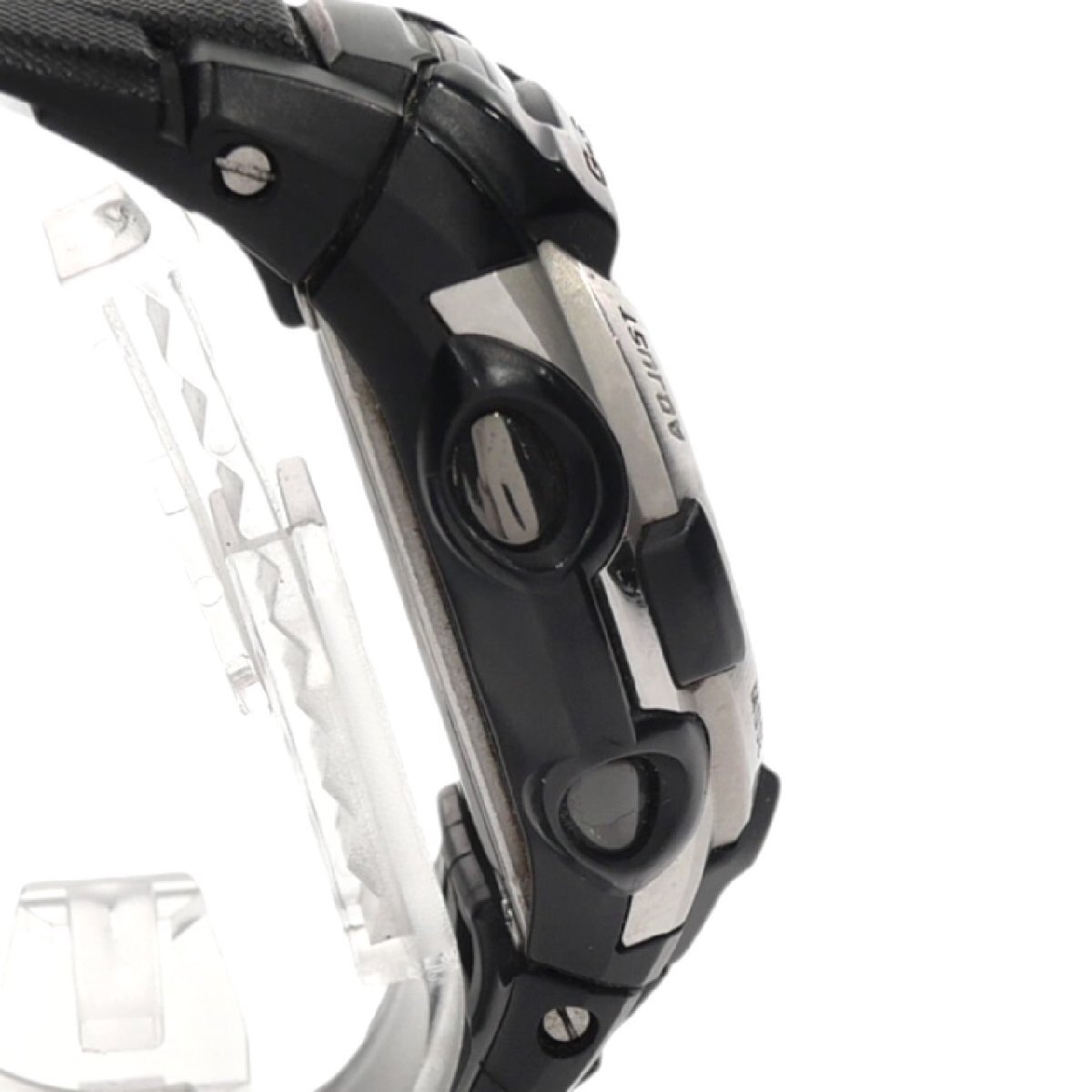 1円スタート 稼働品 CASIO カシオ G-SHOCK Gショック GW-500J The G タフソーラー ラウンド デジタル ブラック シルバー メンズ 腕時計_画像5