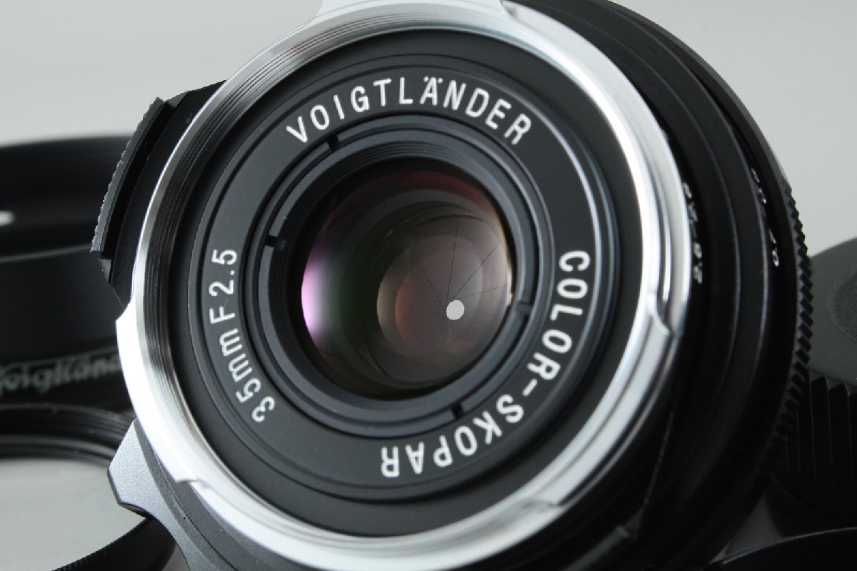 ◆元箱付き◆フォクトレンダー VOIGTLANDER COLOR-SKOPAR 35mm F2.5 P II VM + レンズフード #12170_画像6