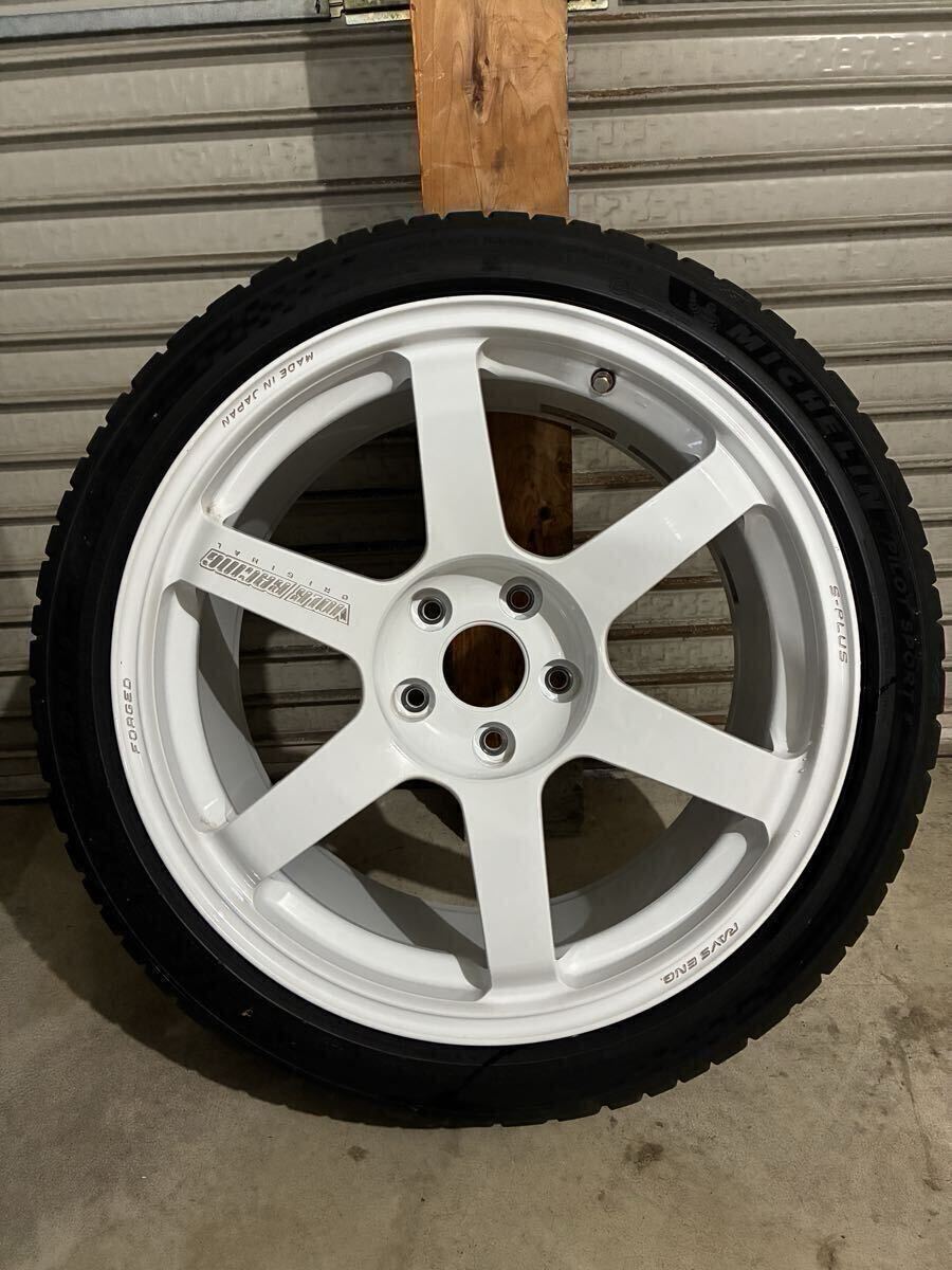 【4本セット、タイヤ付き】RAYS TE37 SAGA S-PLUS 18インチ 9J PCD114.3 5H + パイロットスポーツ5 (235/40R18)_画像6