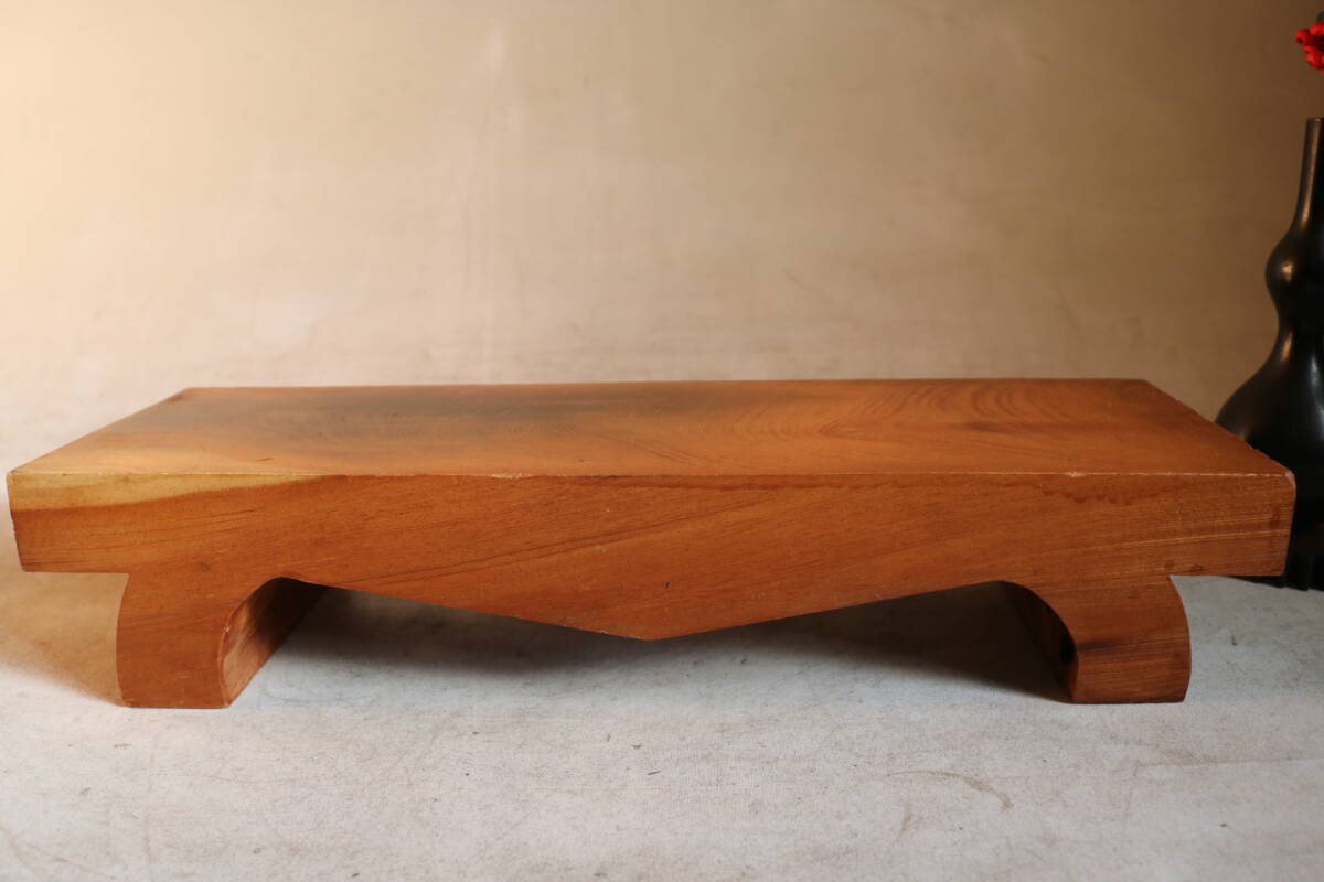 【伊董】ｃ180.アンティーク！レトロ！ 一刀彫り！古い飾り台欅製刳り貫き花台盆栽台 #古民芸 #展示台 #古道具_画像6