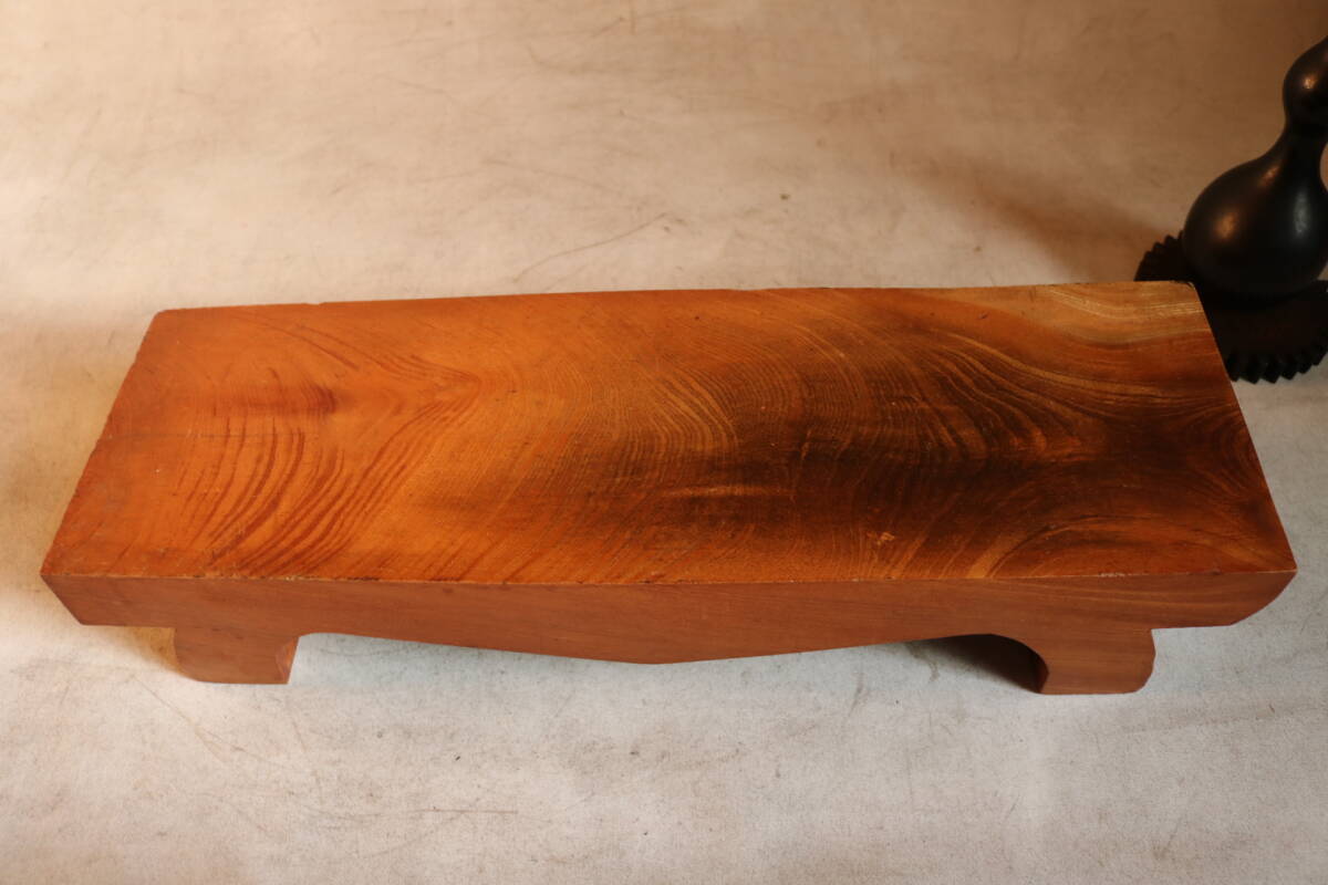 【伊董】ｃ180.アンティーク！レトロ！ 一刀彫り！古い飾り台欅製刳り貫き花台盆栽台 #古民芸 #展示台 #古道具_画像8