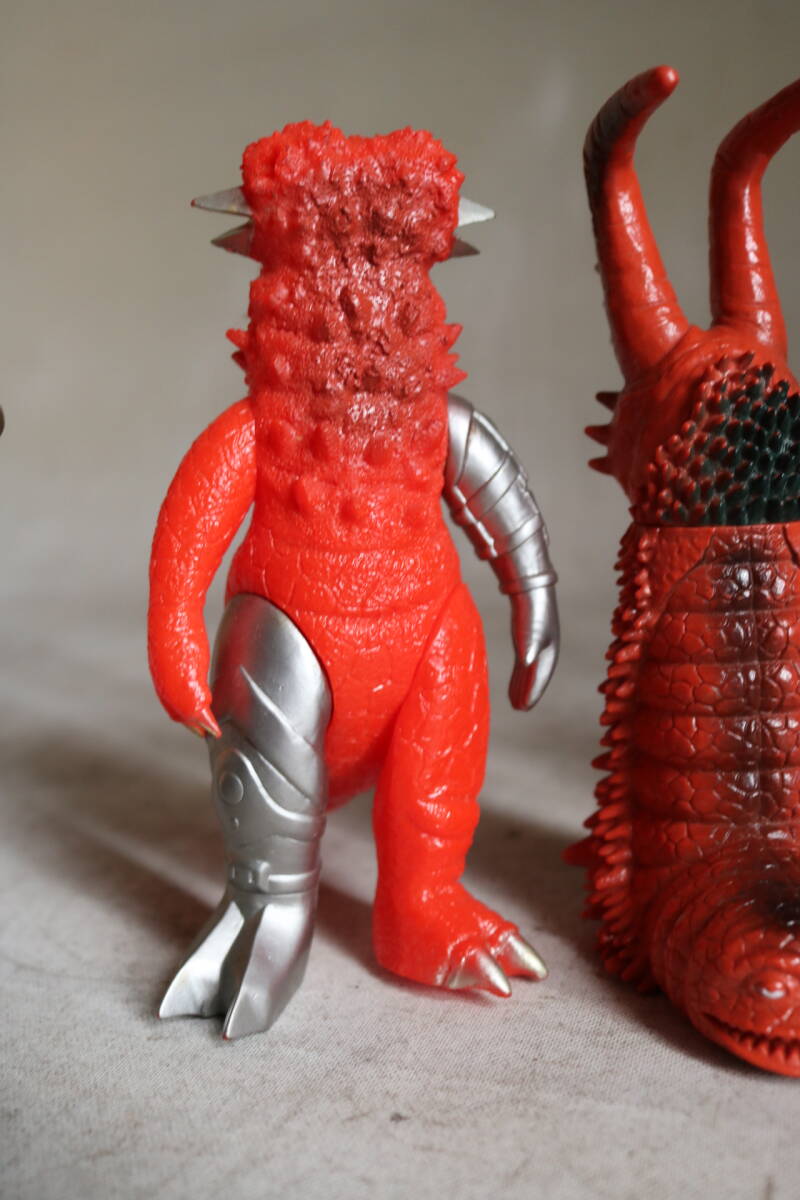 【伊董】c177.アンティーク!昭和レトロ!古いソフトビニール人形ウルトラマン怪獣6体セット円谷プロBANDAI JAPAN #特撮_画像3