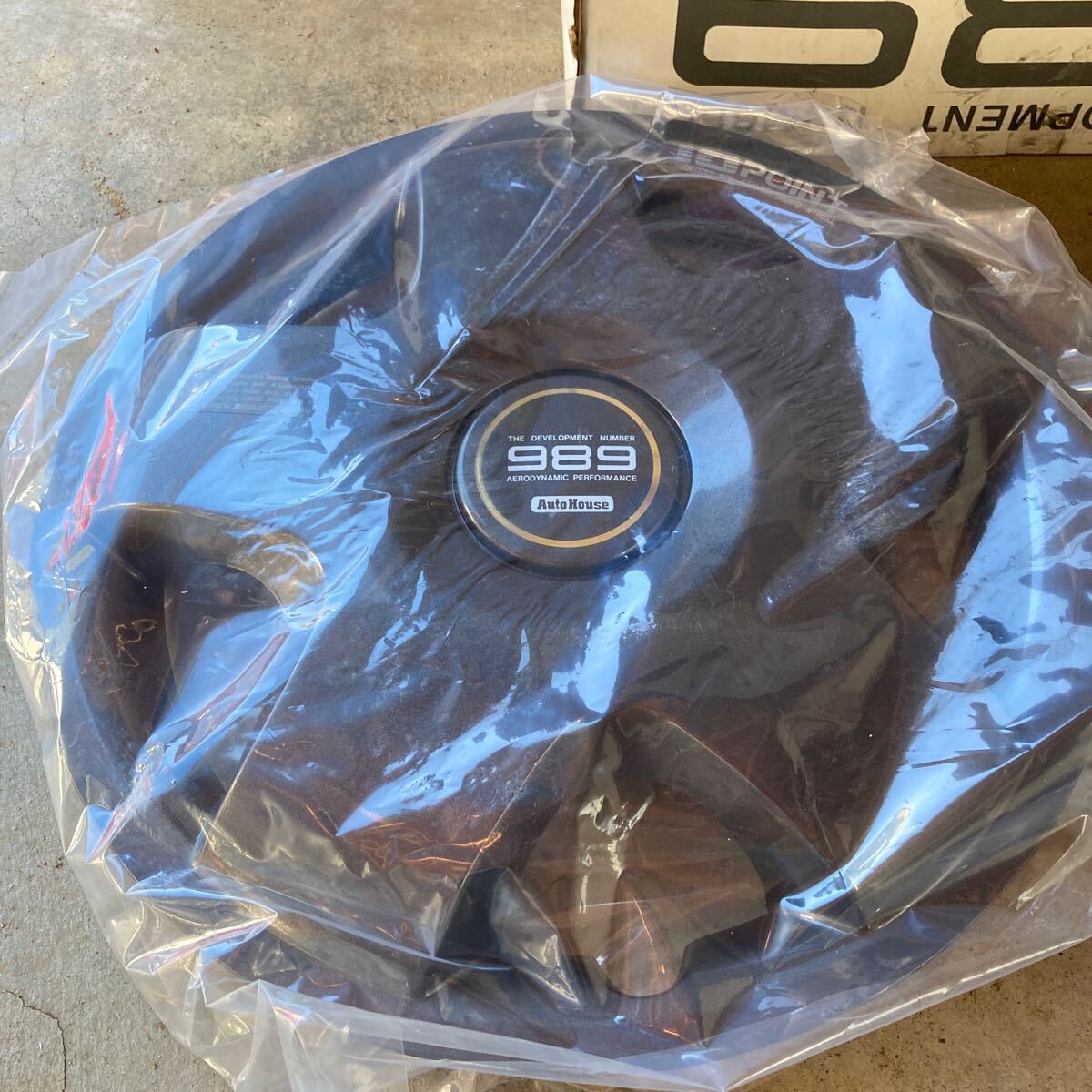 当時物 オートハウス　989 ホイールキャップ 14インチ　ホイールカバー　ネオクラ_画像4