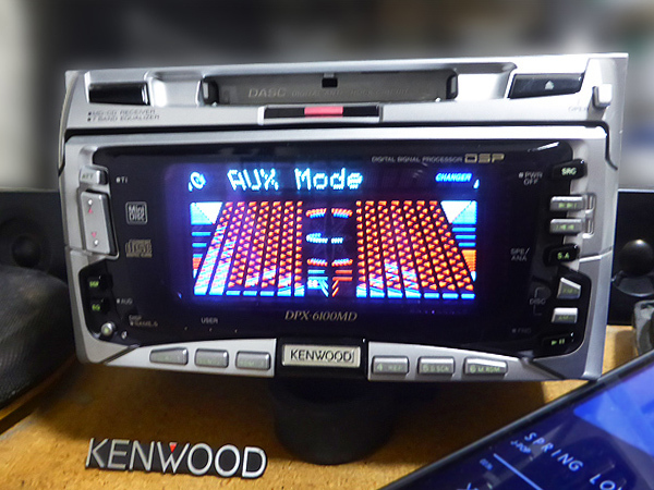 ＫＥＮＷＯＯＤ ＤＰＸ-6100ＭＤ ★スペアナ・ＤＳＰ・グライコ！★各機関メンテ済み！★ＡＵＸ再生・ＯＫ！ _画像9
