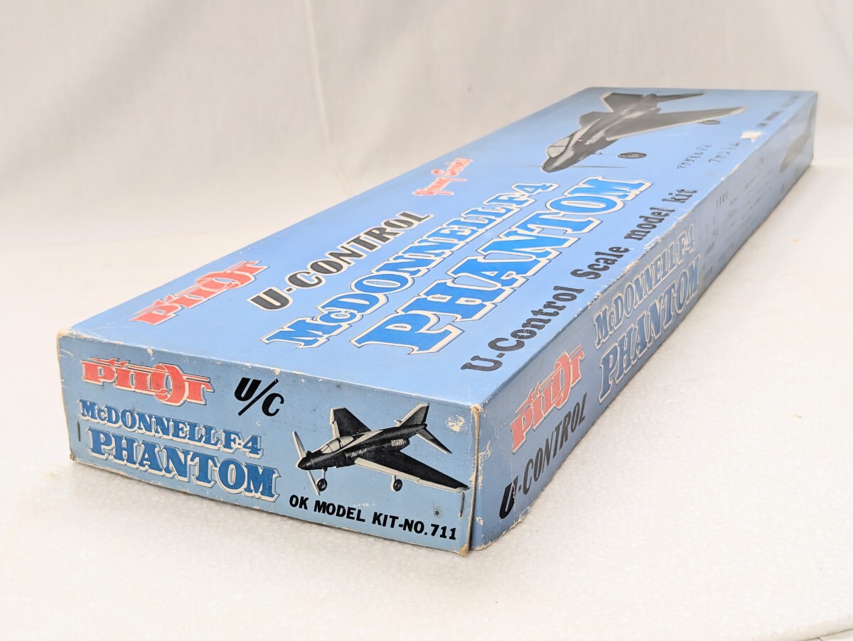 ＜超貴重キット＞■Uコン OK模型 F-4 ファントム Uコンキット 15-19エンジン 全長660mm 全幅640mm■14357-1118_画像5