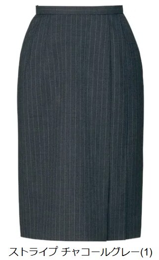 【新品】ALPHA PIER_23号_タイトスカート（1：ストライプチャコールグレー）AR3819/アルファピア/かわいい会社事務服/おしゃれOL制服_画像1