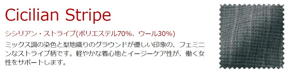 【新品】ALPHA PIER_17号_ベスト（1：ストライプチャコールグレー）AR2819/アルファピア/かわいい会社事務服/おしゃれOL制服_画像4