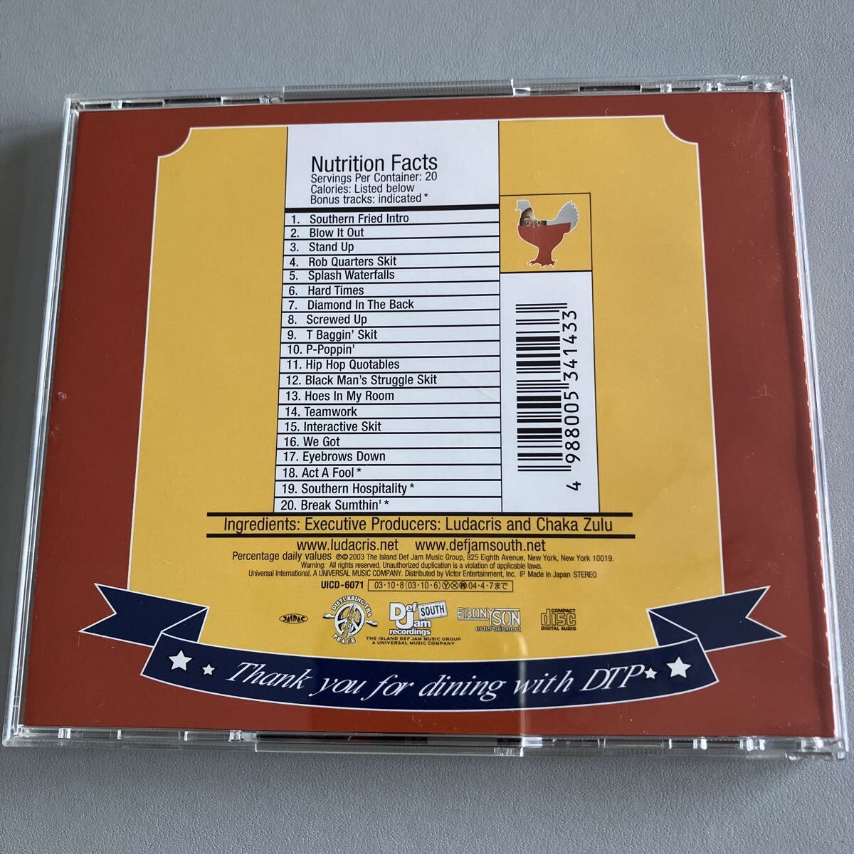 チキン&ビアー/リュダクリス UICD-6071_画像2