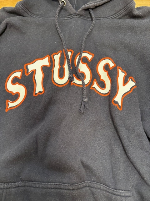 Stussy ステューシー　パーカー・紺・サイズS_画像2