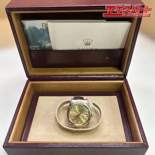 ROLEX ロレックス デイトジャスト 16013G 10Pダイヤ YG/SS 戸塚店_画像1