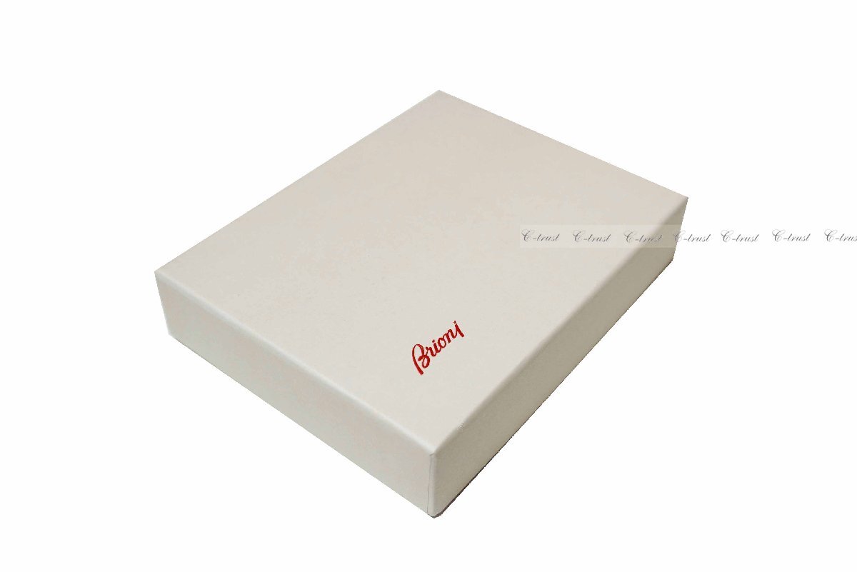 L646.. Brioni Brioni паспорт кейс PASSPORT держатель футляр для карточек кожа Logo Италия производства * 2014 COFFEE