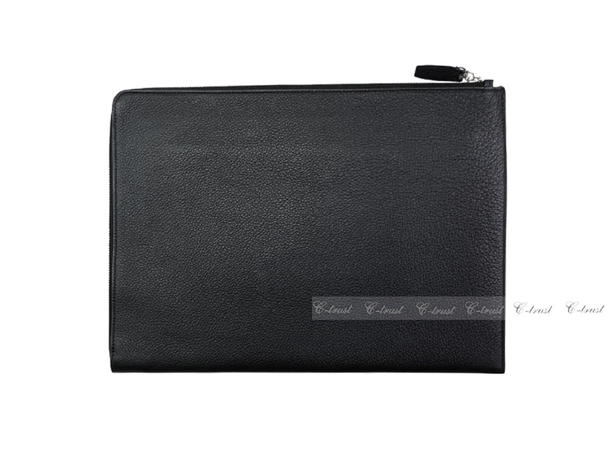 L647.. Brioni Brioni BAG сумка document ke- scratch бизнес A4 кожа Logo Италия производства * 1028 черный 