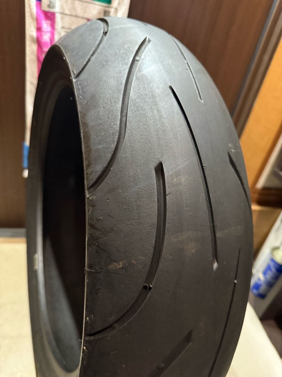 中古MCタイヤ MICHELIN 2CT pilot POWER 180/55ZR17 ミシュラン パワー 180 55 17 2220 A4007_画像5