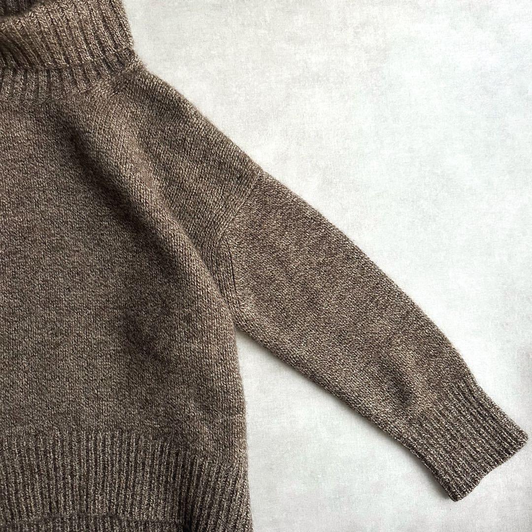 美品▲定価4.4万▲GALERIE VIE/ヤクキャメル ハイネックプルオーバー_画像5