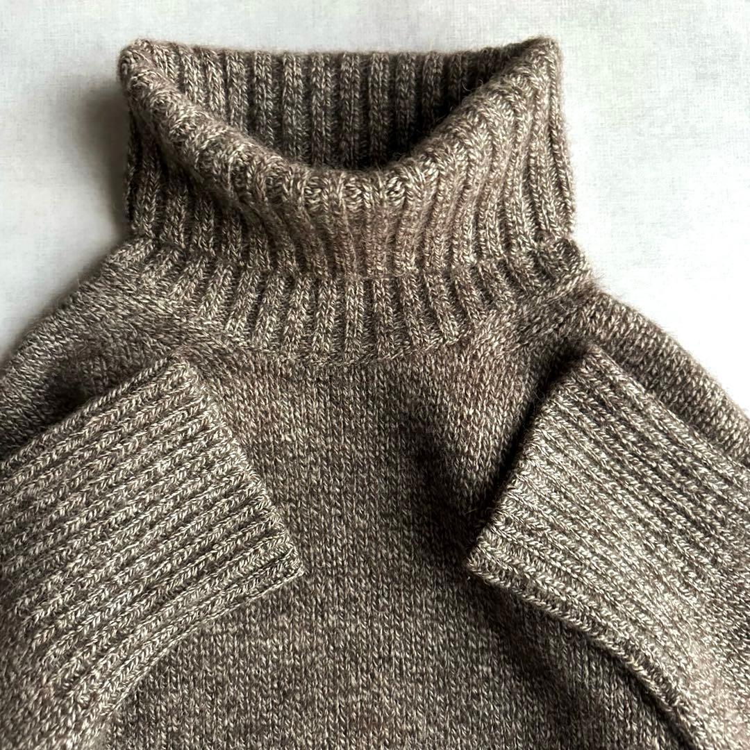 美品▲定価4.4万▲GALERIE VIE/ヤクキャメル ハイネックプルオーバー_画像6
