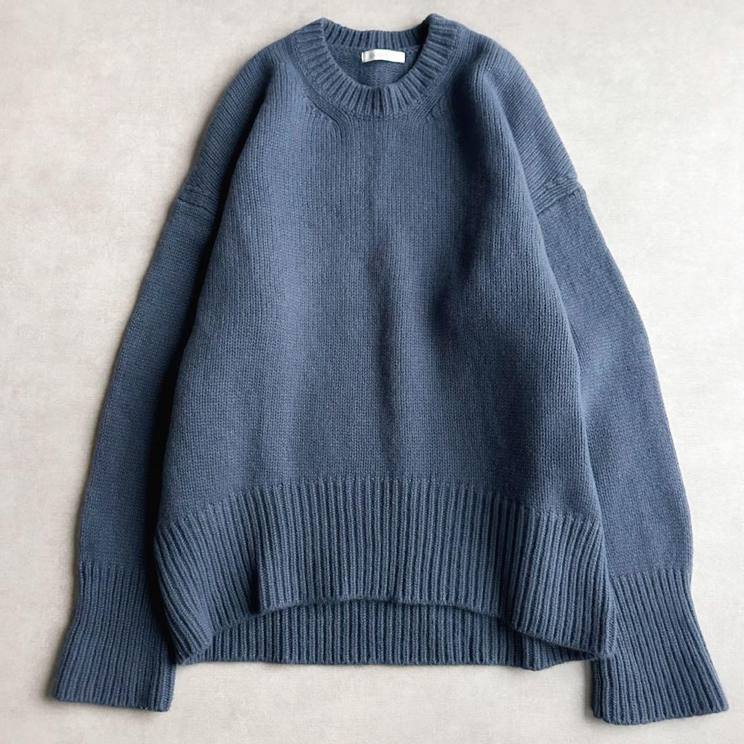 美品▲GALERIE VIE //ファインウールクルーネックプルオーバー_画像4