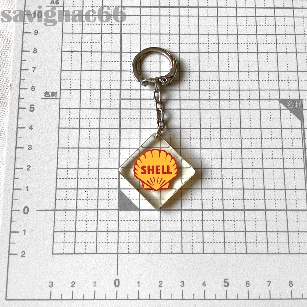 60年代 フレンチキーホルダー ブルボン SHELL ロゴ シェル 石油★ 60s フランス vintage 昭和 レトロ 旧車 バイク 当時物 ガソリンスタンド_画像6