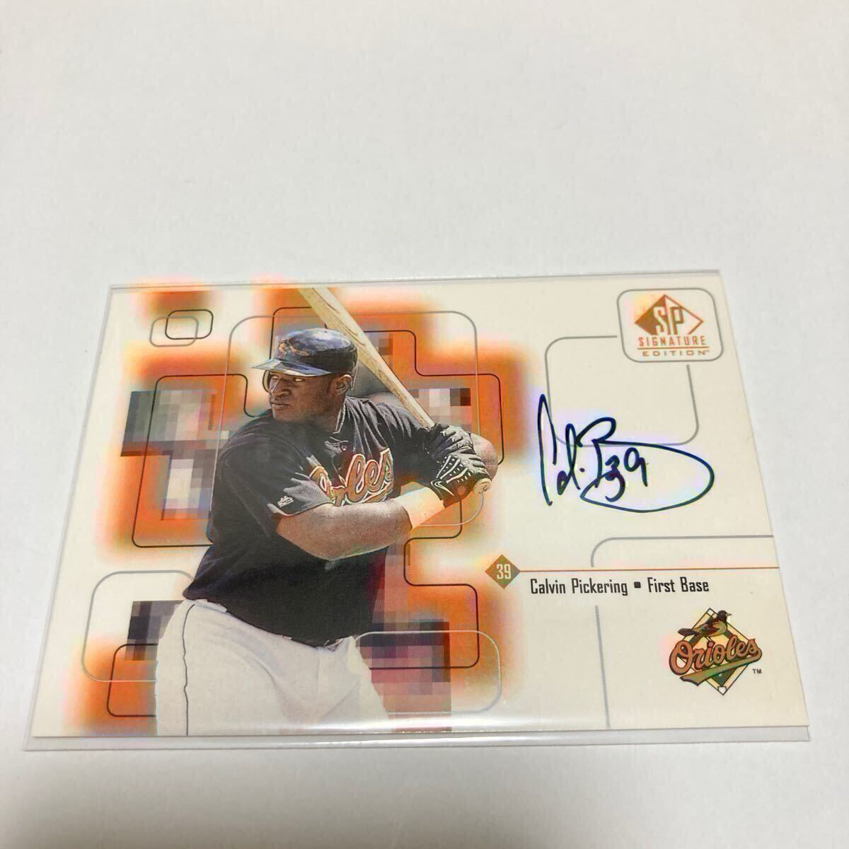 [CALVIN PICKERING] автограф автограф карта 1999 UPPER DECK AUTO SP SIGNATURE EDITION AUTOGRAPH # поиск TOPPS