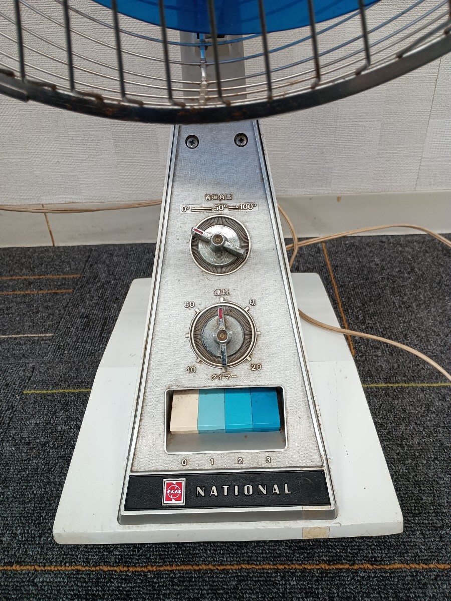 National National retro вентилятор Showa Retro подлинная вещь F-35EH электризация проверка функция проверка 