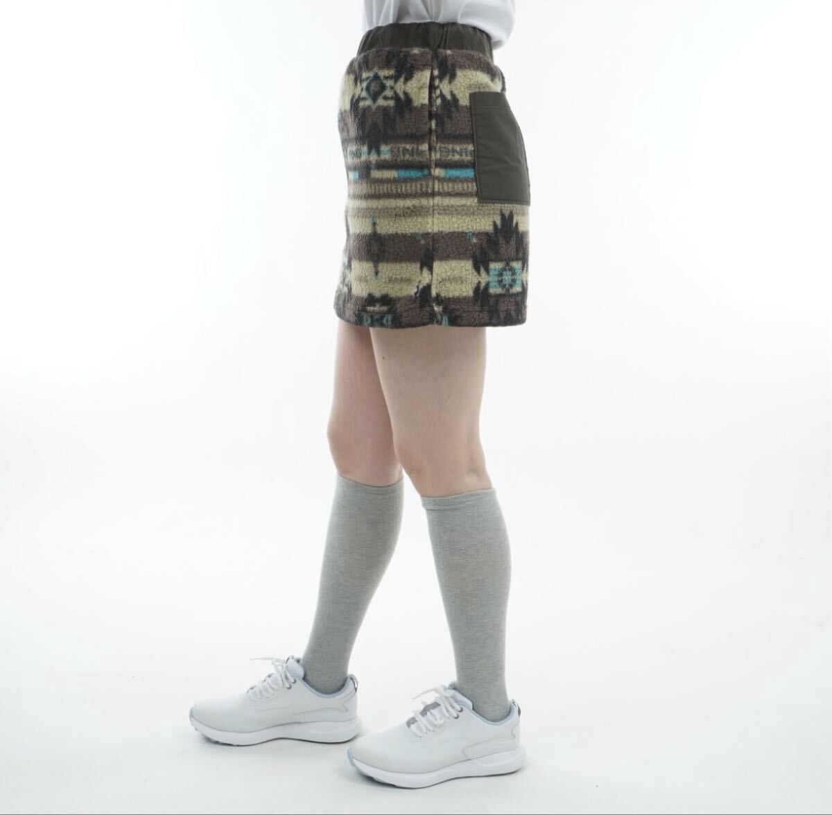 新品未使用 SSサイズ PING ピン ゴルフ レディース スカート ウェア ゴルフウェア ロゴ総柄 カモフラ_画像5