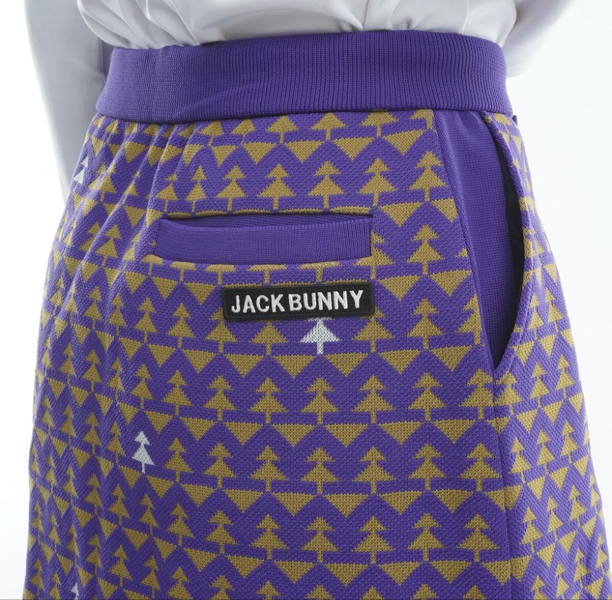 新品未使用 SSサイズ ジャックバニー Jack Bunny!!Wジャガードスカート レディス ゴルフウェア サイズ0_画像9
