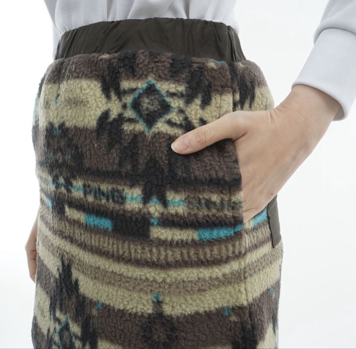 新品未使用 SSサイズ PING ピン ゴルフ レディース スカート ウェア ゴルフウェア ロゴ総柄 カモフラ_画像9