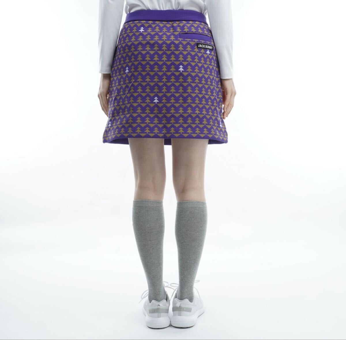 新品未使用 SSサイズ ジャックバニー Jack Bunny!!Wジャガードスカート レディス ゴルフウェア サイズ0_画像7