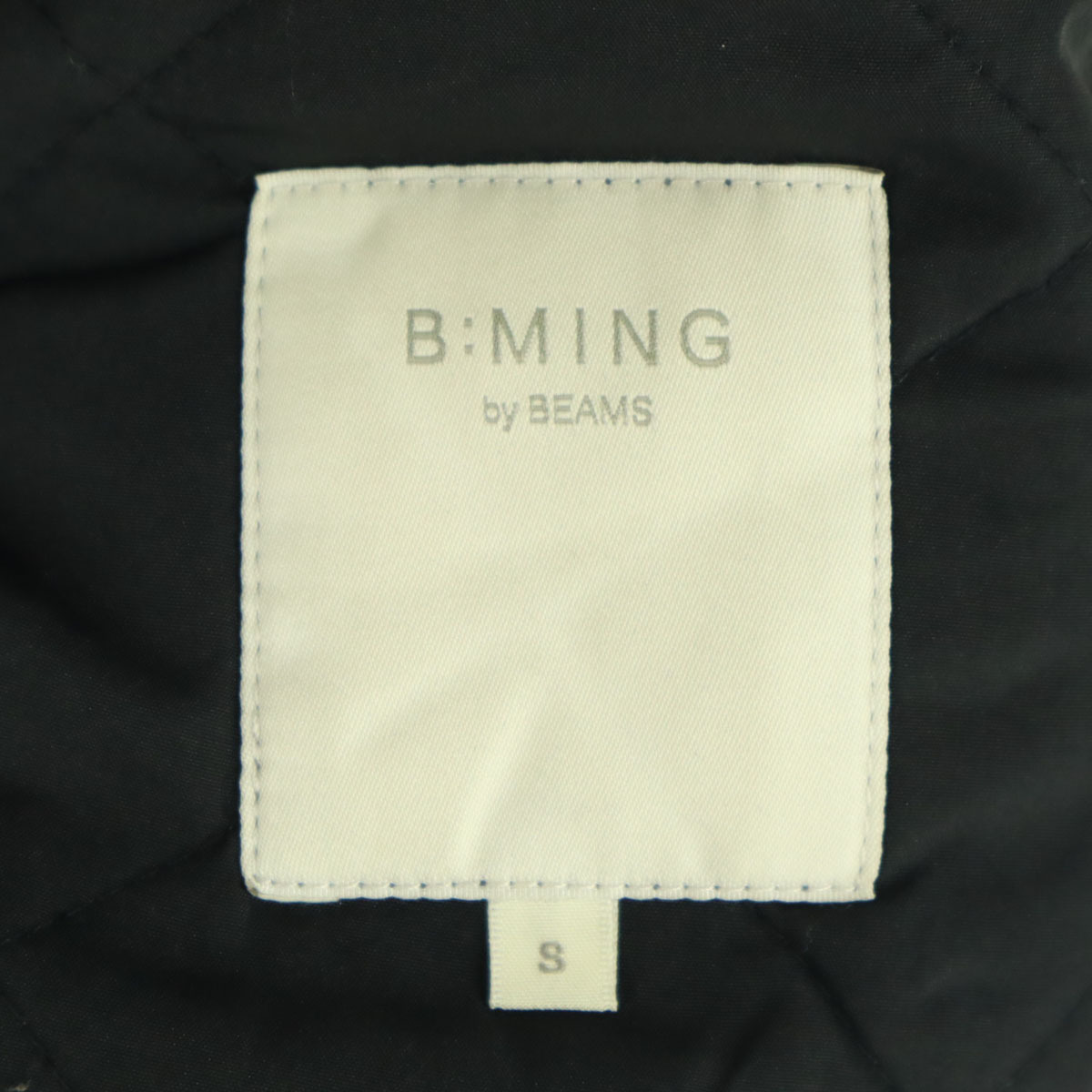 B:MING by BEAMS ビーミングバイビームス 長袖 キルティングジャケット S ブラック フード取り外し可 レディース_画像8