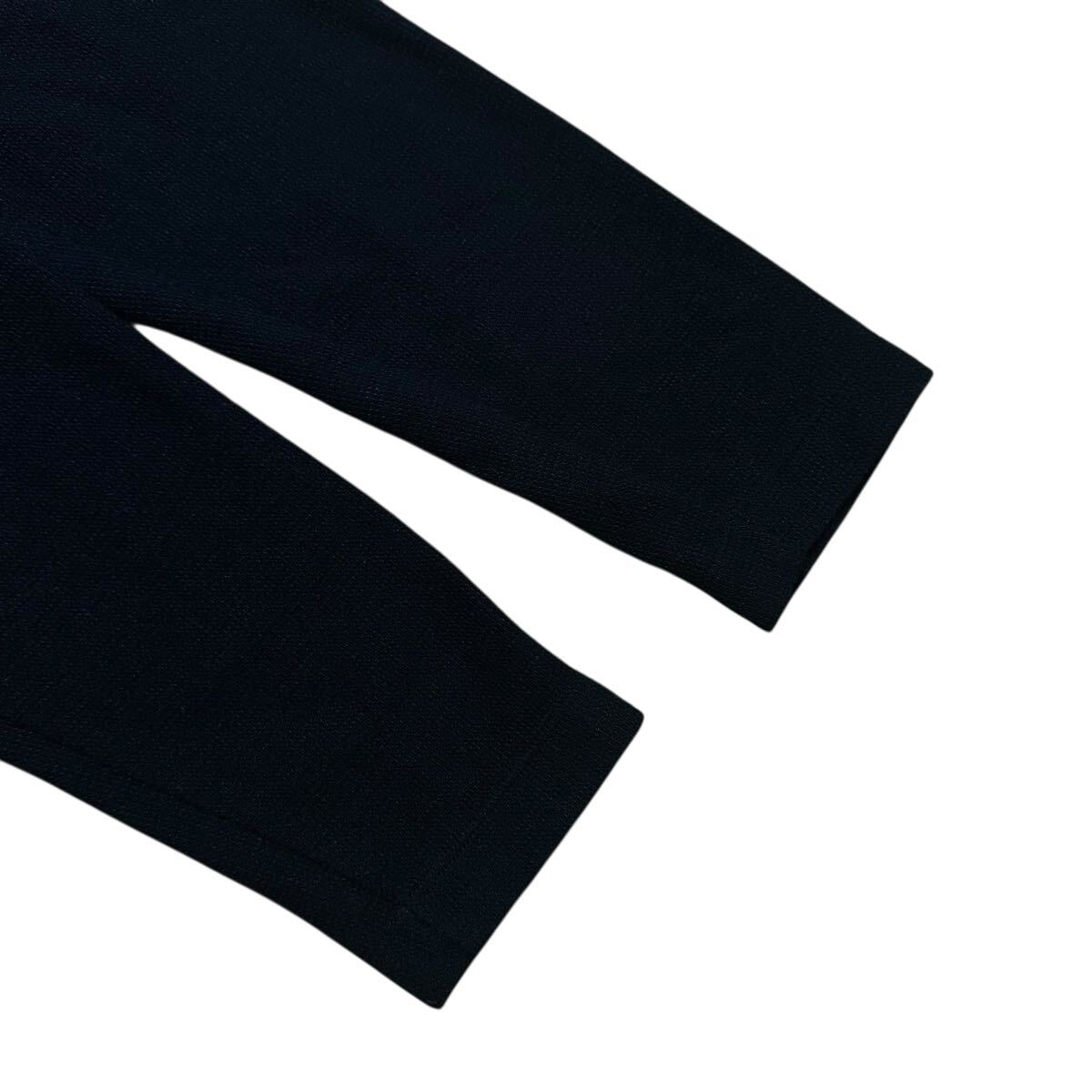 極美品/大人気●ブラックレーベルクレストブリッジ 肩チェック クルーネックニット セーター カットソー M 黒 BLACK LABEL CRESTBRIDGE_画像4