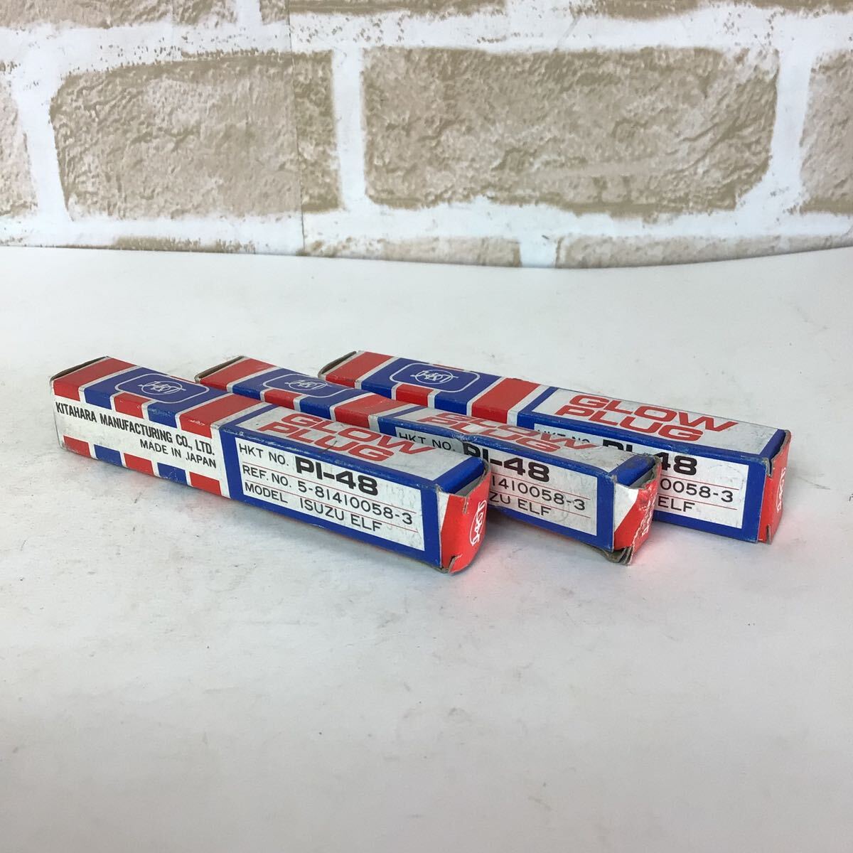 (2)HKT グロープラグ PI-48 5-81410058-3 ISUZU ELF 車部品 新品 エンジン_画像1