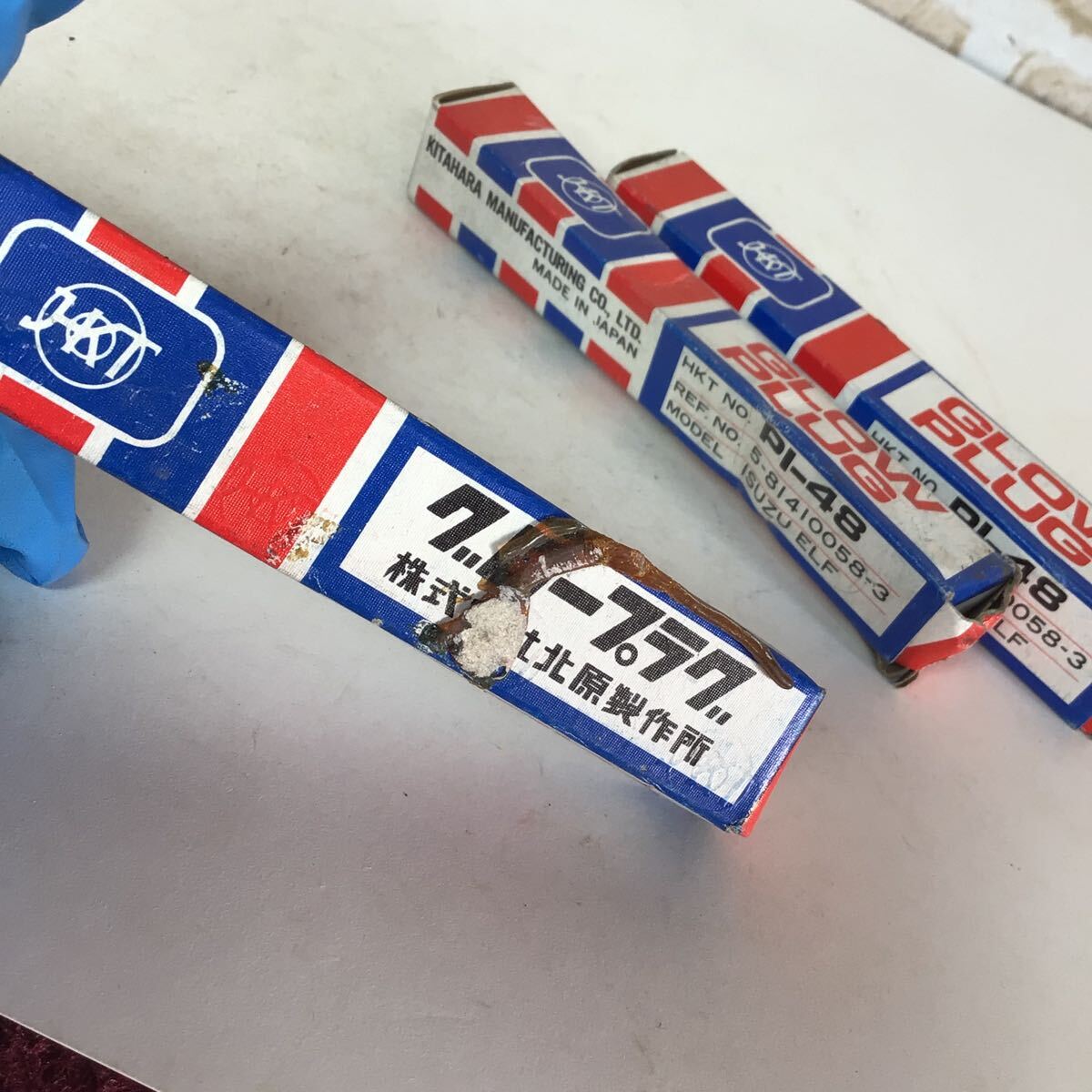 (2)HKT グロープラグ PI-48 5-81410058-3 ISUZU ELF 車部品 新品 エンジン_画像3