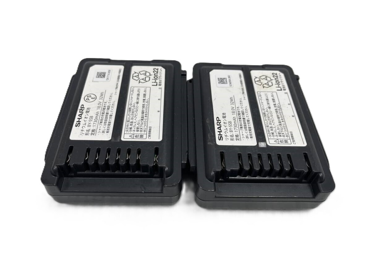 動作確認済 S0538 (SLL) 9 シャープ コードレスクリーナー用バッテリー BY-5SB EC-SX520 EC-SX320 EC-SX310 EC-SX210 ec-ar5_画像2