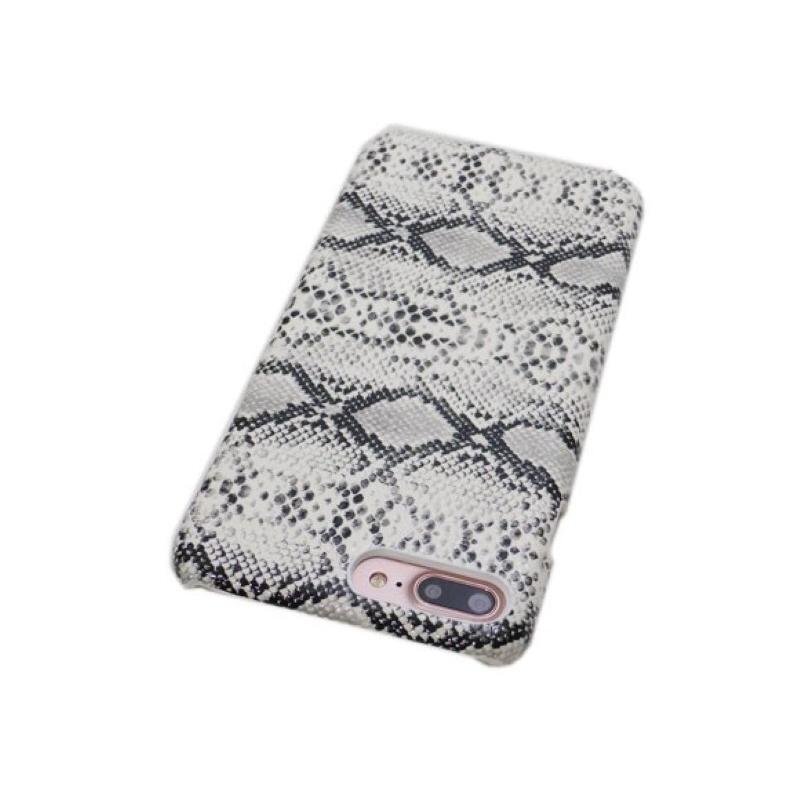 iPhone 8 Plus/7 Plus( двоякое применение ) белый узор под питона Sune -k покрытие белый цвет .. пластик твердый модель кейс PC. рисунок I ho n7 плюс 