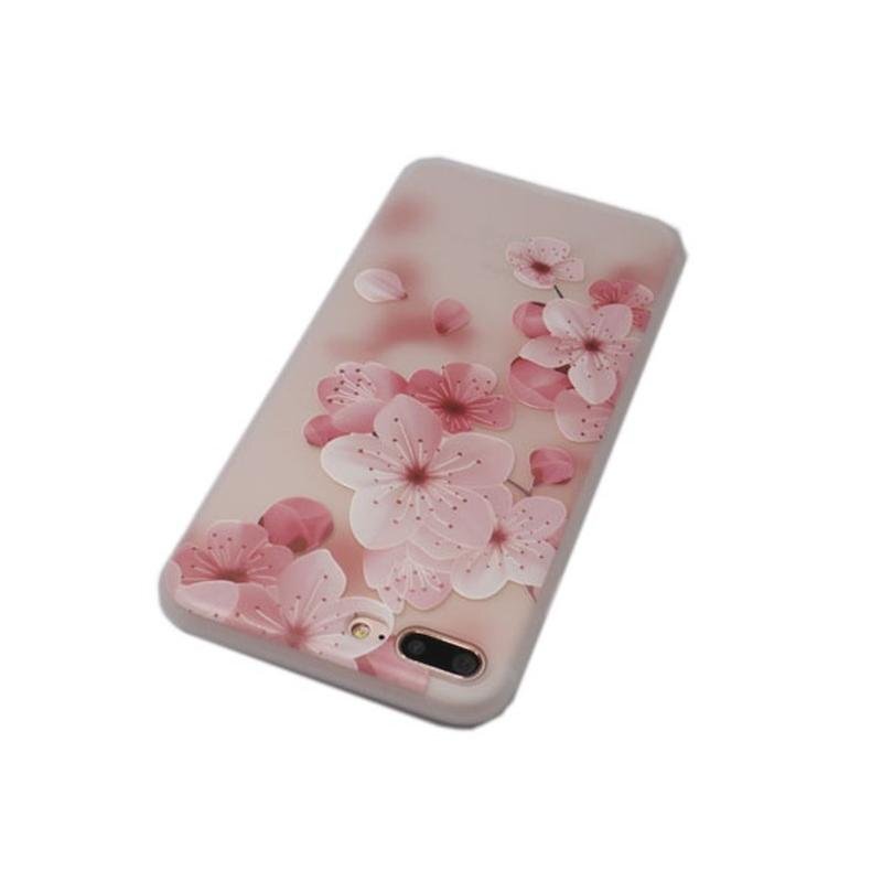 iPhone 8 Plus/7 Plus( двоякое применение ) кейс мягкий тип Sakura TPU симпатичный цветочный принт бабочка бабочка iPhone 8 плюс цветок мягкий .... покрытие 