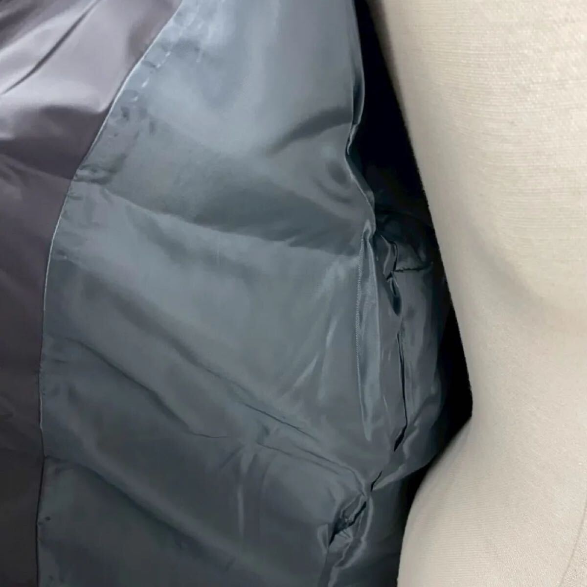 Crocodile ダウン風ジャケット 軽量 中綿 ロング丈 アウター 黒 LL ブラック クロコダイル_画像7