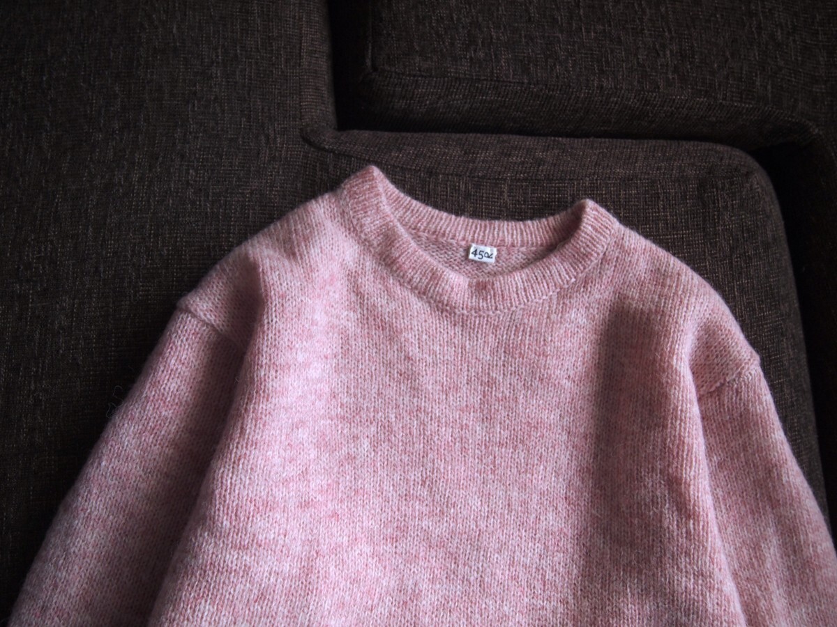 *20 год покупка × мягко .. Sakura цвет *.... мягкость sheto Land шерсть. вязаный свитер *45rpm 45R быстрое решение розовый 
