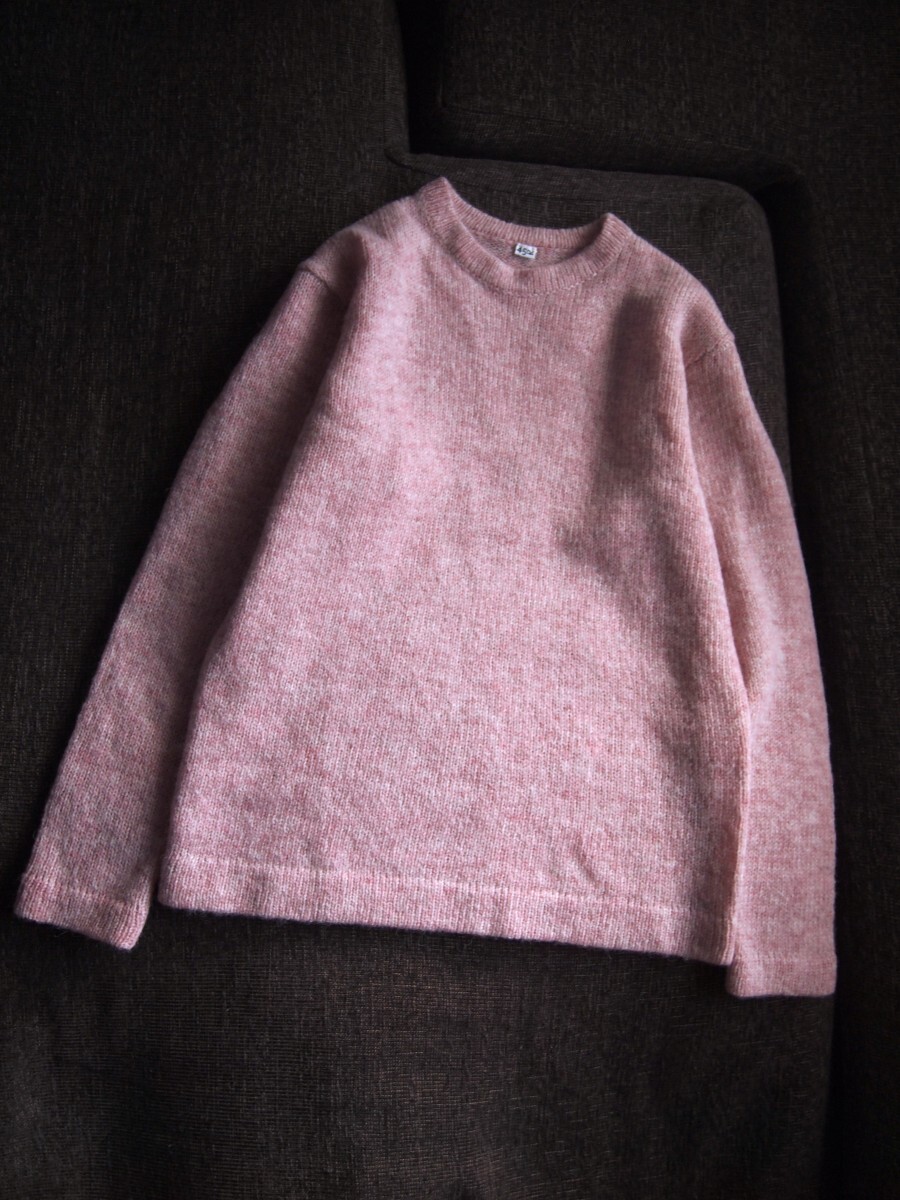 *20 год покупка × мягко .. Sakura цвет *.... мягкость sheto Land шерсть. вязаный свитер *45rpm 45R быстрое решение розовый 