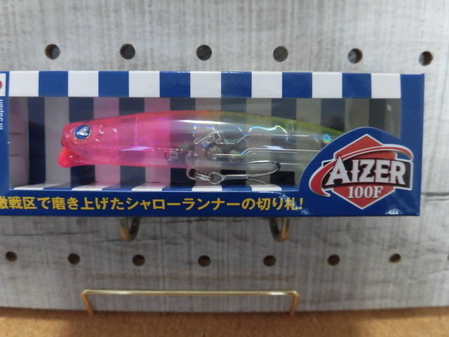 超激レア ブルーブルー アイザー 100F ピンクチャートクリア 新品 村岡昌憲氏秋シーバス爆釣人気ルアー 水温低下攻略ランカーシーバス爆釣_画像1