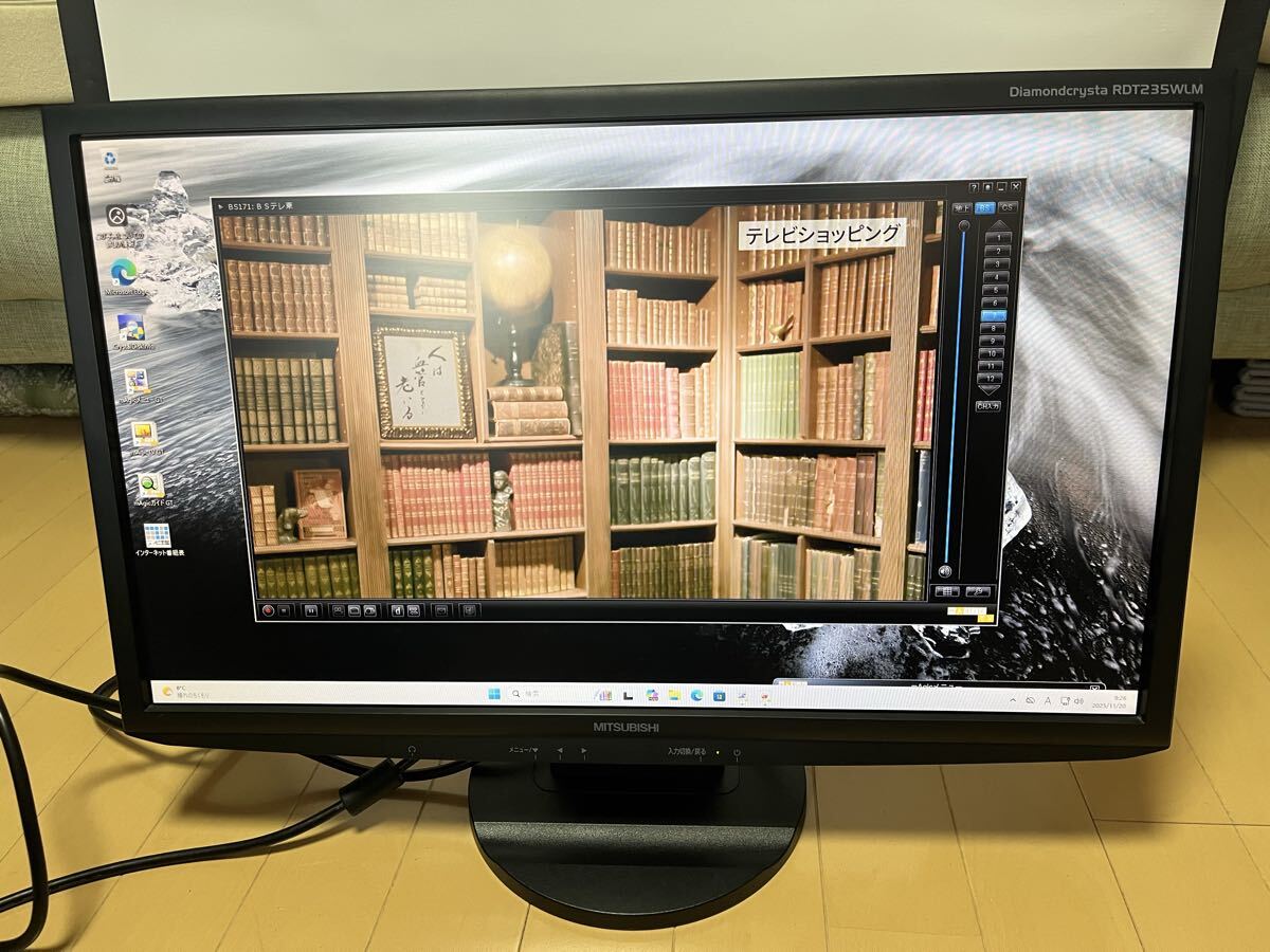 Windows11 Office2021 テレビチューナー付きデスクトップパソコン 23インチフルHD液晶 Corei7 4770 16GB SSD 500GB + HDD 1TB スピーカー_画像5