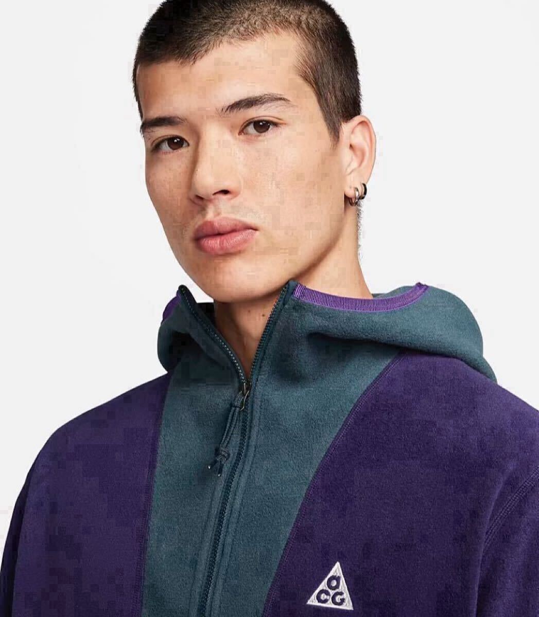 新品 2XLサイズ　ナイキ ACG NIKE ACG WOLF TREE FULLZIP HOODIE JACKET ポーラーテック　フルジップ　フリースパーカー　FB8083-328_画像4