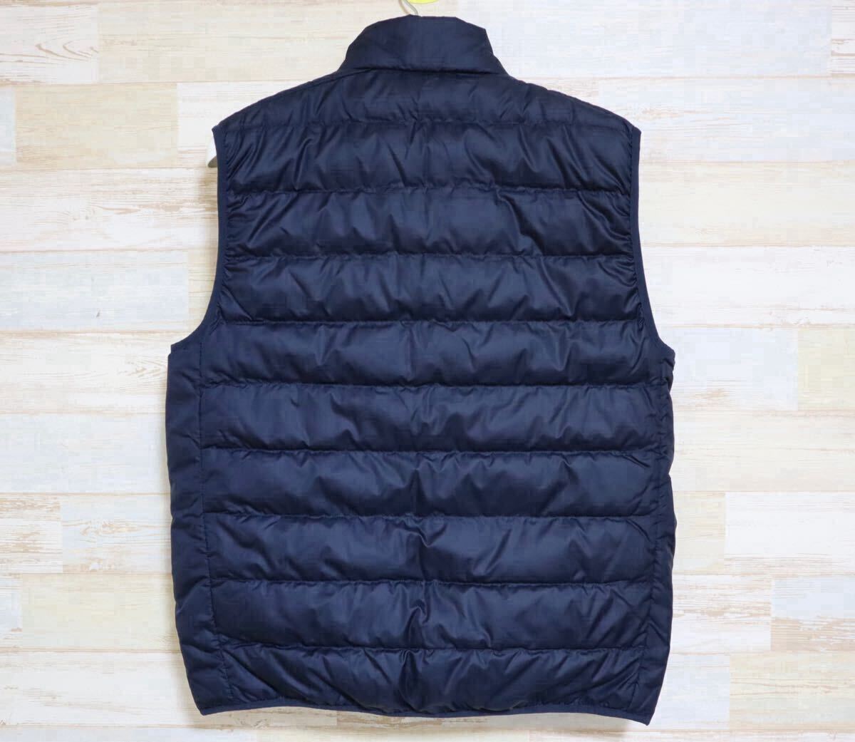 新品 Lサイズ adidas アディダス メンズ　エッセンシャルズ ダウンベスト　ネイビー_画像4