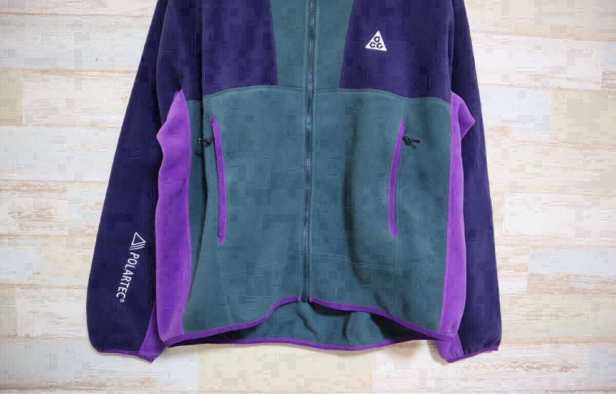 新品 2XLサイズ　ナイキ ACG NIKE ACG WOLF TREE FULLZIP HOODIE JACKET ポーラーテック　フルジップ　フリースパーカー　FB8083-328_画像8