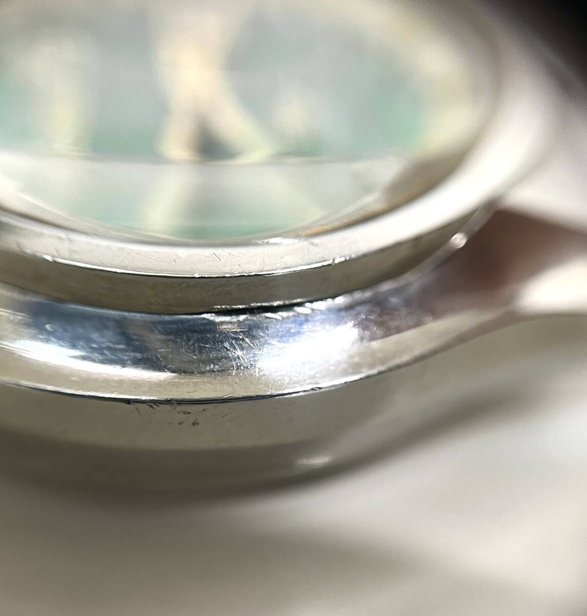 137941-12 ORIENT オリエント ハイエース グリーン文字盤 21JEWELS 自動巻 メンズ 時計 不動 ヴィンテージ アンティークの画像9